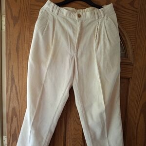 Classic Men's Corduroy Pants in Cream